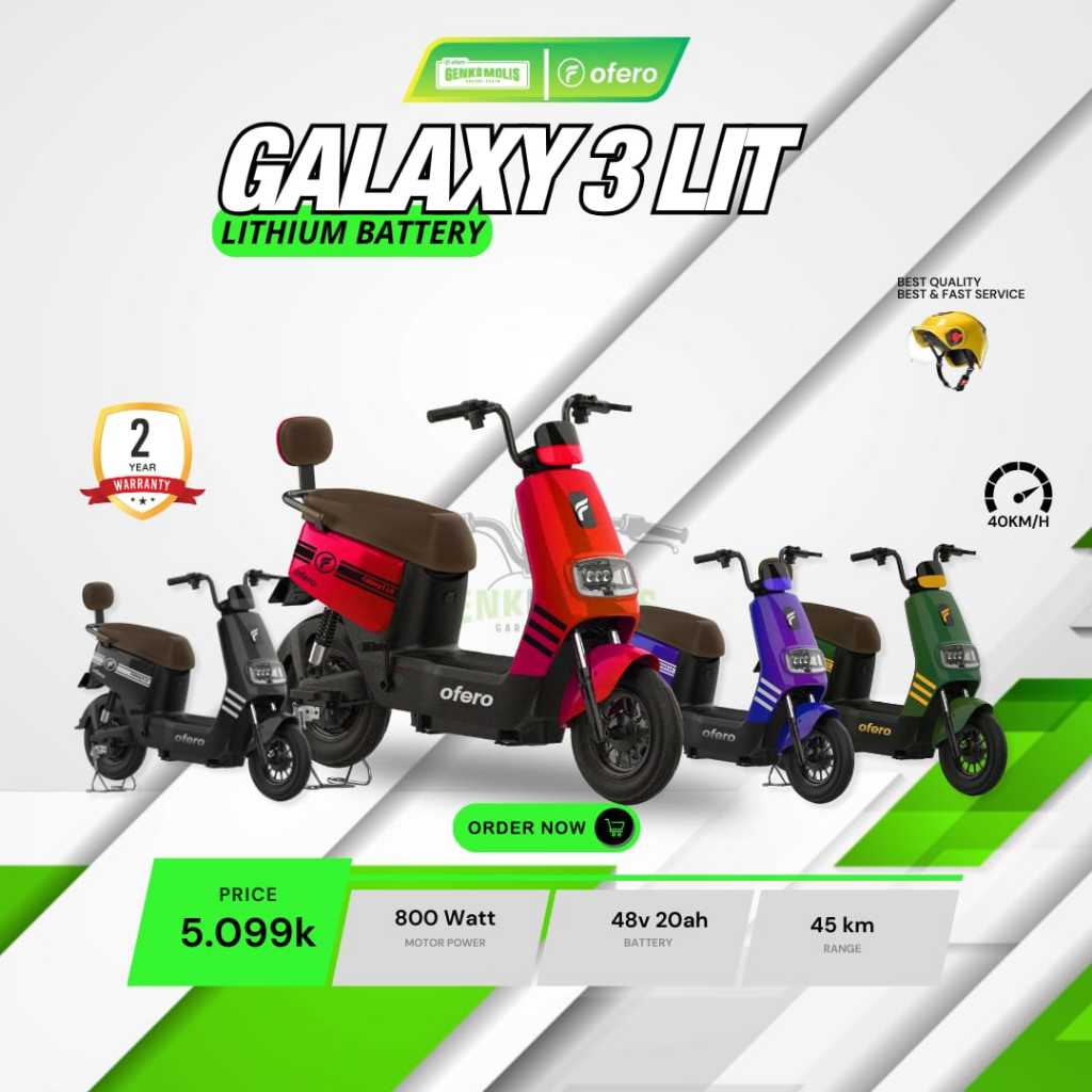 SEPEDA LISTRIK OFERO GALAXY 3 LITHIUM