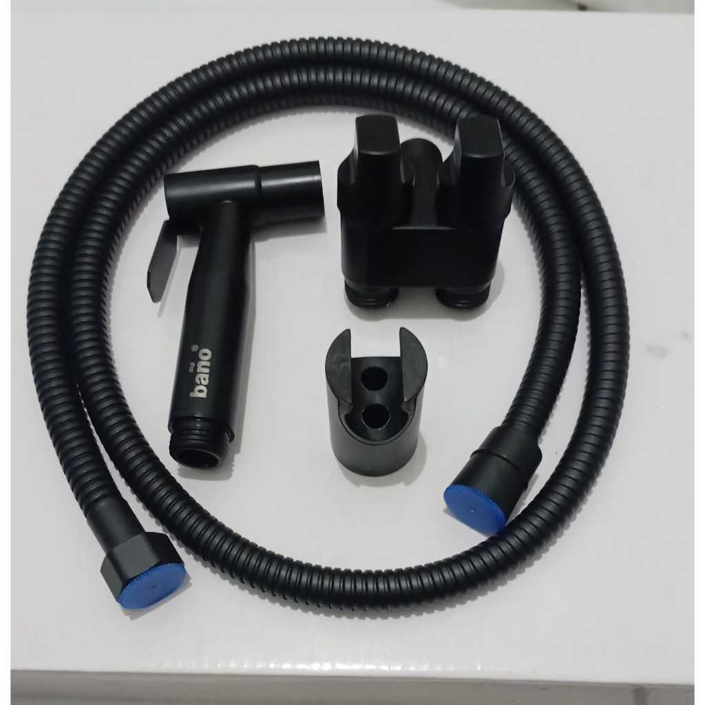 SET BANO JETWASER + STOP KRAN BANO BLACK