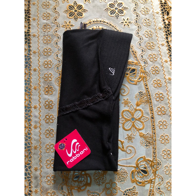 kerudung Rabbani ORI preloved hitam 1 lagi gercep