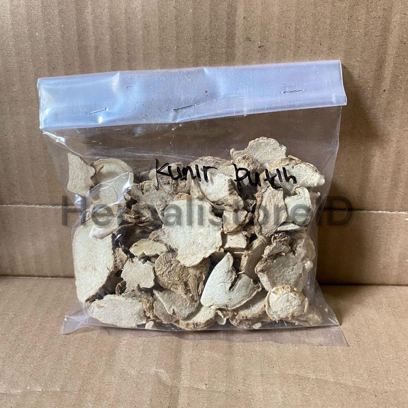 

Kunir Putih / Kunyit Putih Kering Kemasan 100gram alami Kualitas Super Premium