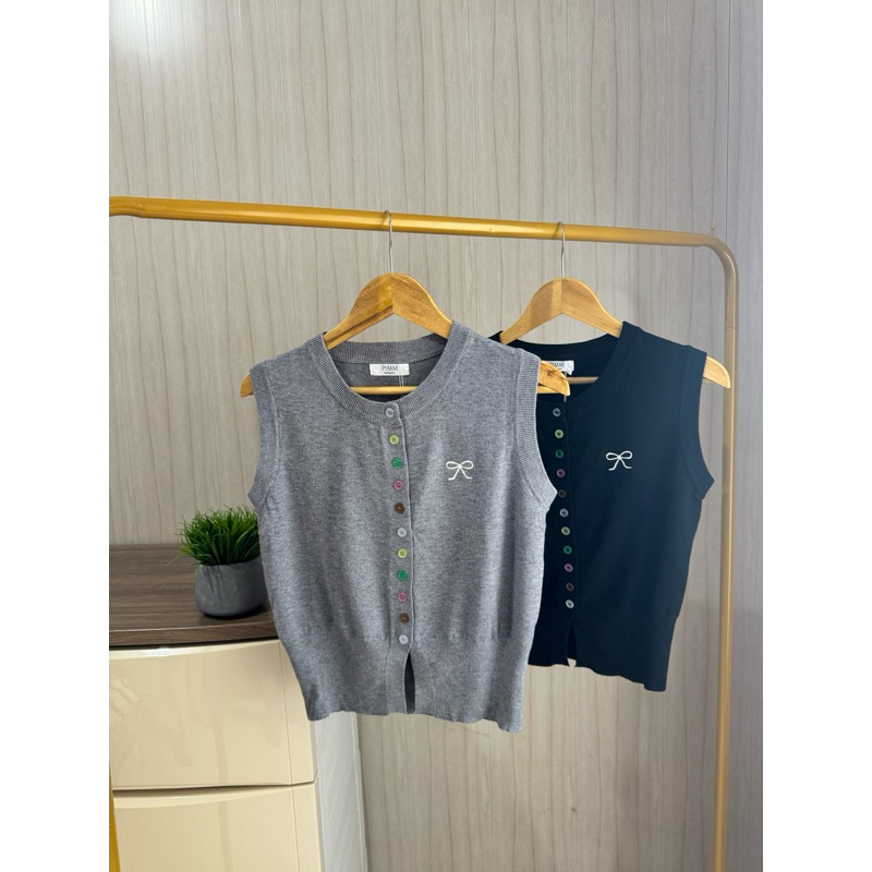baju knit import bangkok kancing