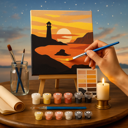 

SFO - DIY Paint By Numbers Kit 1 Set - Mercusuar U