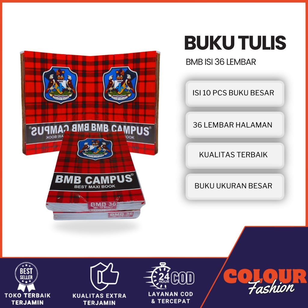 

Buku tulis campus isi 36 lembar ( 1 pak isi 10 buku ) / Buku Sekolah / Buku Kuliah / Buku Catatan / Buku Tulis Besar / Buku Kampus / Buku Nota / Cod / Duta Gemilang