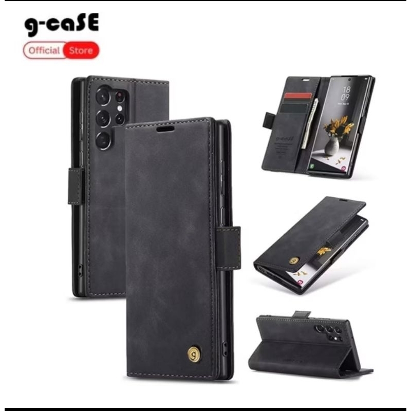 Case Caseme Sarung Dompet Elegan SAMSUNG S21 ULTRA/S22 ULTRA/S23 ULTRA
