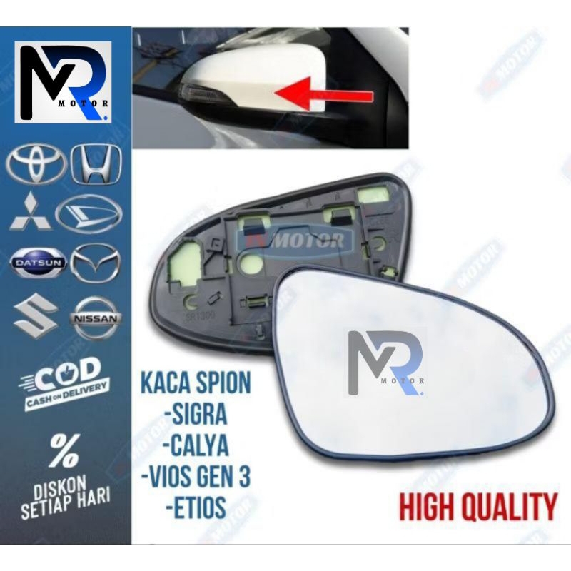 Kaca spion SIGRA & CALYA Original - ELEKTRIK MIRROR (SPION ELEKTRIK) kaca spion Yaris kaca spion Vio