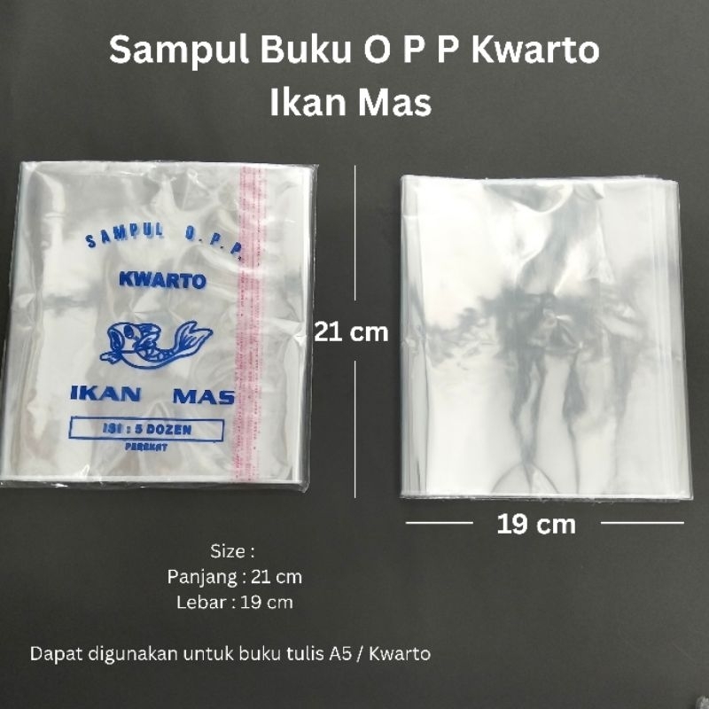 

(10 lembar) Sampul Plastik / Sampul Buku / Sampul Kwarto / Sampul Plastik Buku/ Sampul Buku OPP Kwato Ikan Mas