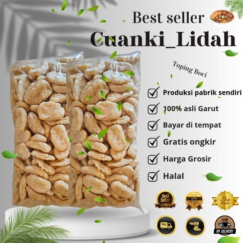 

Toping seblak best seller CUANKI LIDAH isi 100pcs free kardus dan ektra bubble
