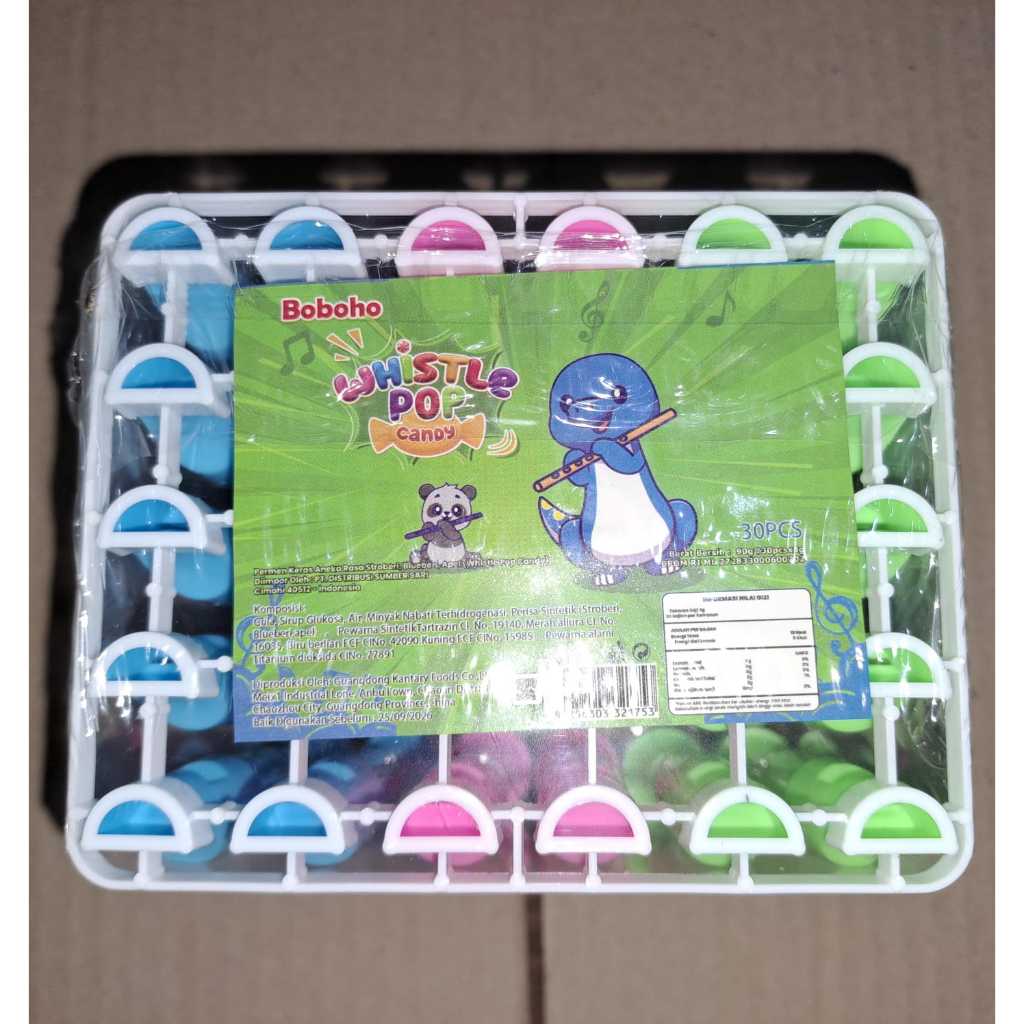 

BOBOHO WHISTLE POP CANDY 1 BOX ISI 30 PCS
