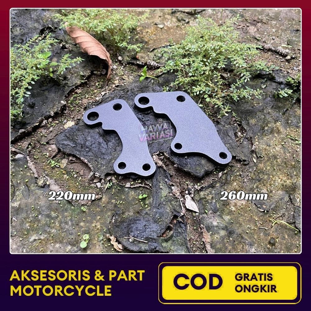 HAVVA Bracket Kaliper Mio Breket Dudukan Kaliper Mio Sporty Disc 220 260 Kaliper Mio Sporty 2 Piston