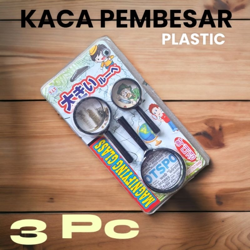 

KACA PEMBESAR PLASTIK ANAK ANAK SET 3PC MURAH D3318