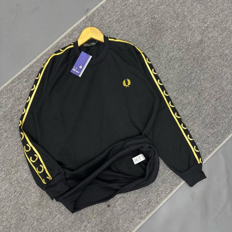CREWNECK LAUREL TAPED GOLD HIGH QUALITY