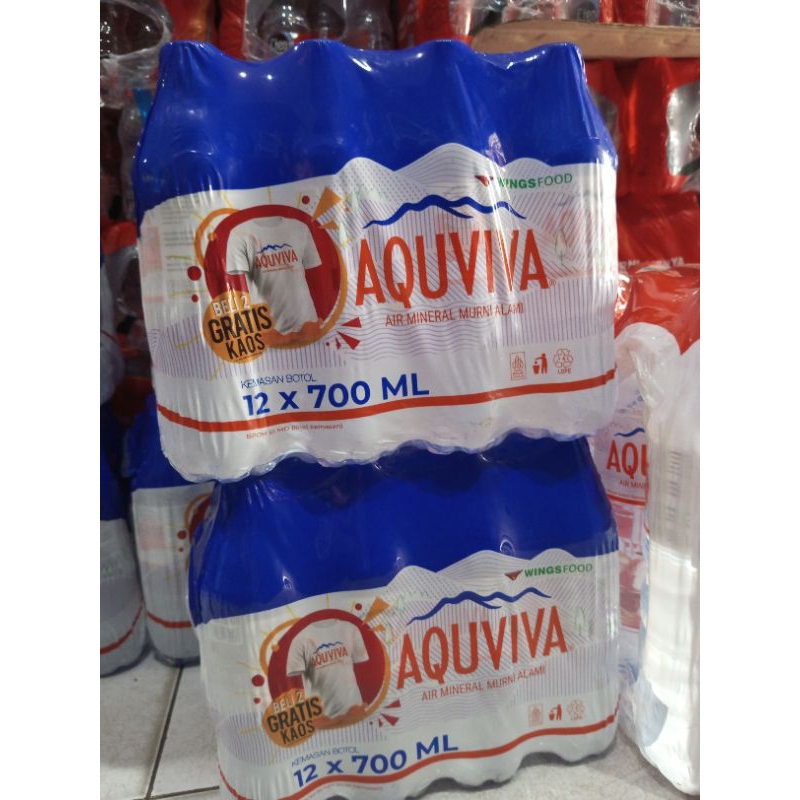 

Aquviva 700ml 1 pack isi 12 botol / minuman mineral botol / air mineral / air putih