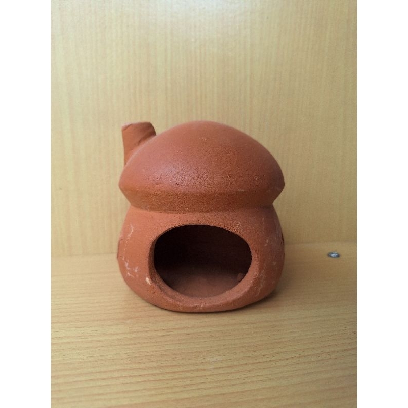 M.A.D Rumah Jamur Medium Gerabah untuk Ikan, Reptil, Hamster dan Hewan Kesayangan Lainnya