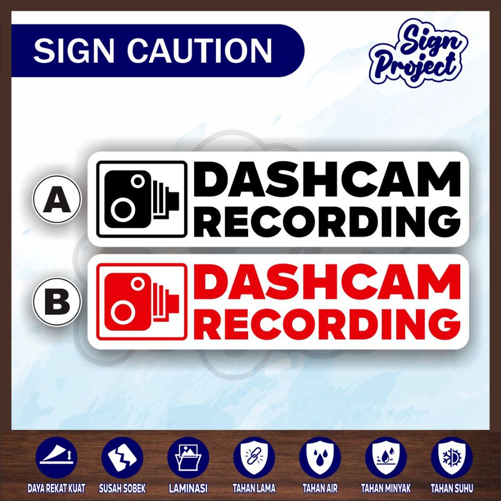 

Cutting Sticker Kaca Mobil Dashcam Recording/cutting sticker mobil cctv in car camera recording