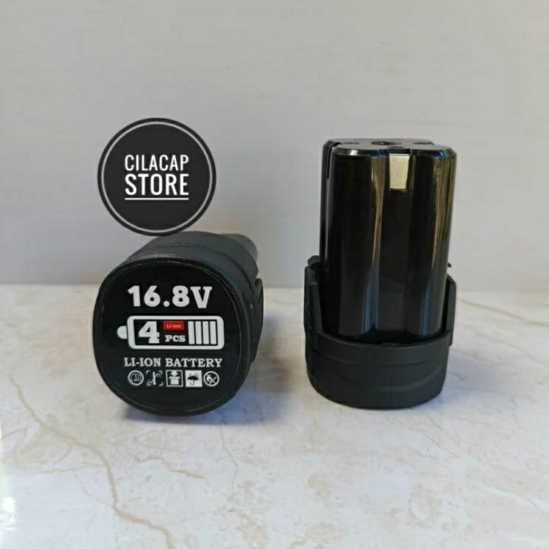 BATERAI MESIN BOR CORDLESS 16,8 VOLT LI-ION BATERAI 16,8V LI-ION AST MUKETE JLD HILDA