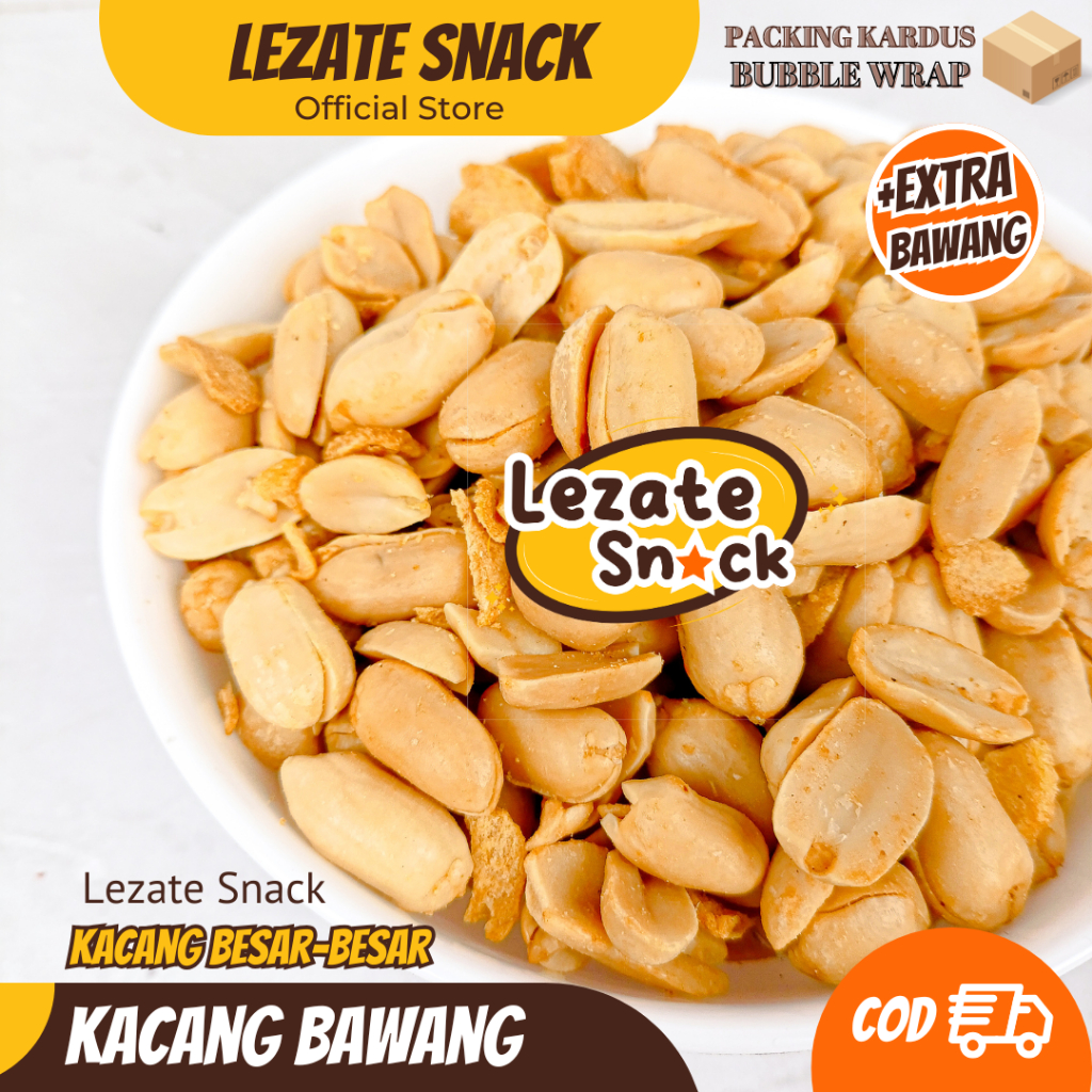 

Kacang Bawang Goreng 200GR Kualitas Premium Extra Bawang Kacang Bawang Besar Utuh Gurih Kacang Bali Ashoka Asin Murah Enak Renyah SEDAP