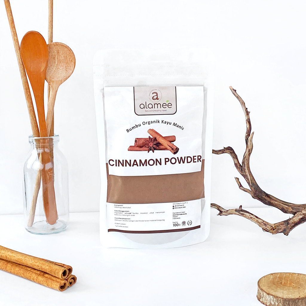 

ALAMEE Kayu Manis Bubuk Cinnamon Powder kayumanis Murni Asli Tanpa Campuran Bumbu Organik 100g