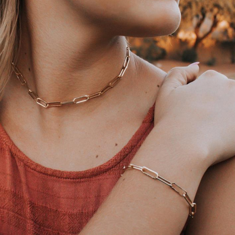 【17K / 750 emas asli / kadar 】Gelang jaringan minimum yang cocok untuk pria dan wanita