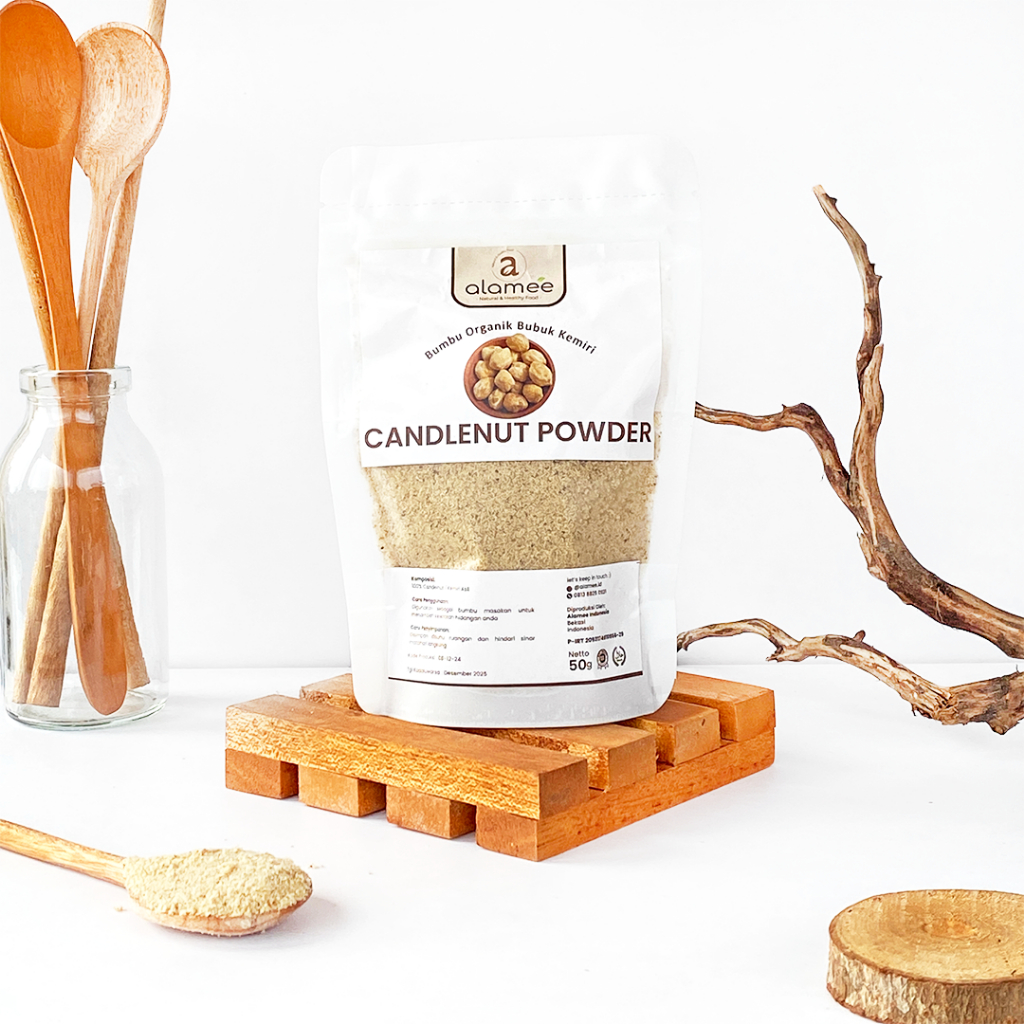 

ALAMEE Candlenut Powder Kemiri Bubuk Bumbu Dapur Organik Masak Murni Asli Tanpa Campuran 50 Gram