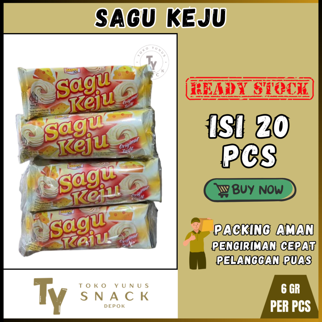 

SAGU KEJU 500 PACK ISI 20 PCS @6GR