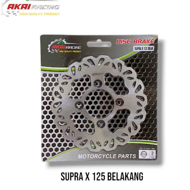 Piringan Cakram Belakang Supra X 125 Disc Cakram Supra X 125 Variasi Model Standar Akai Racing
