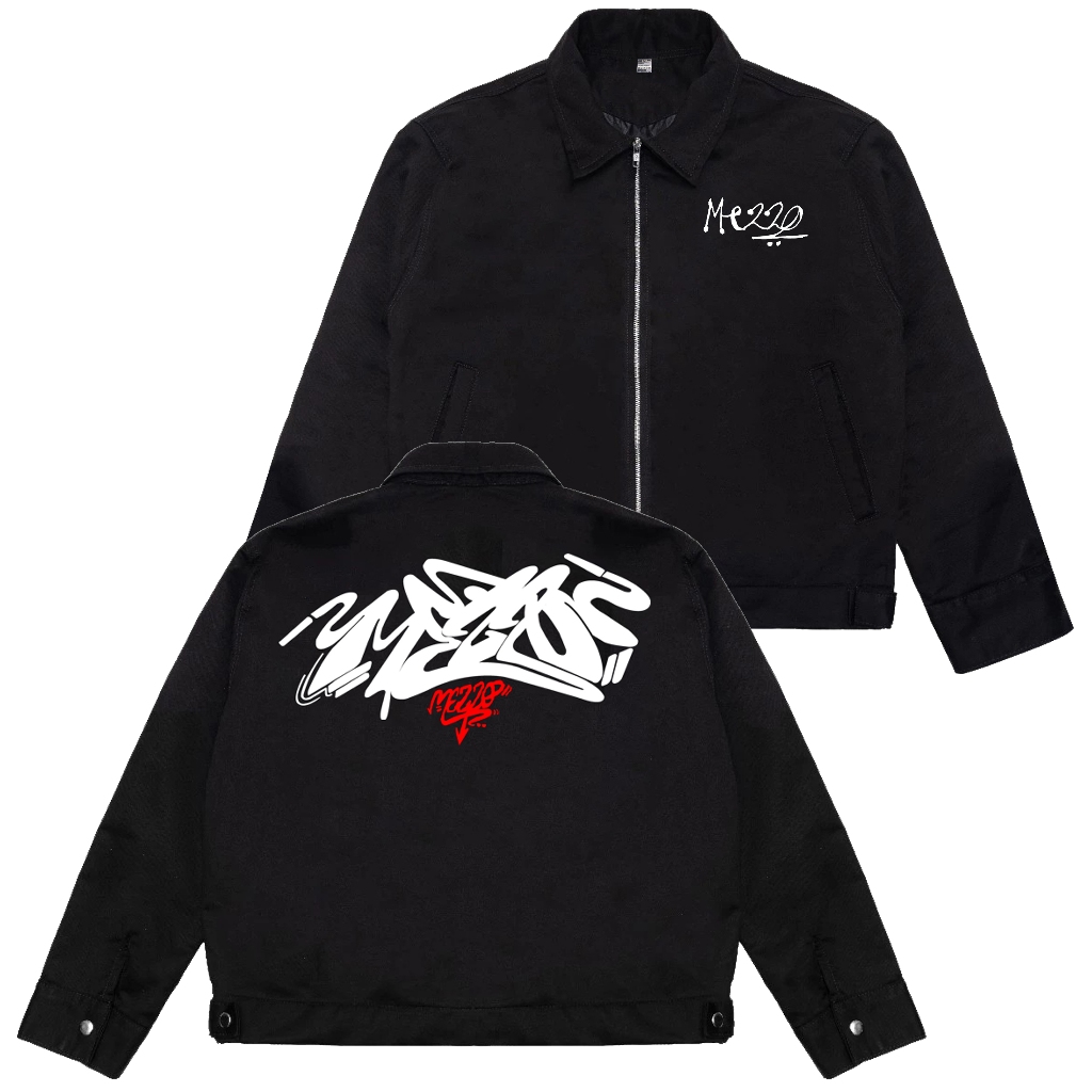 MezzoOfficialShop Work Jacket Boxy - Pride - Hitam Unisex
