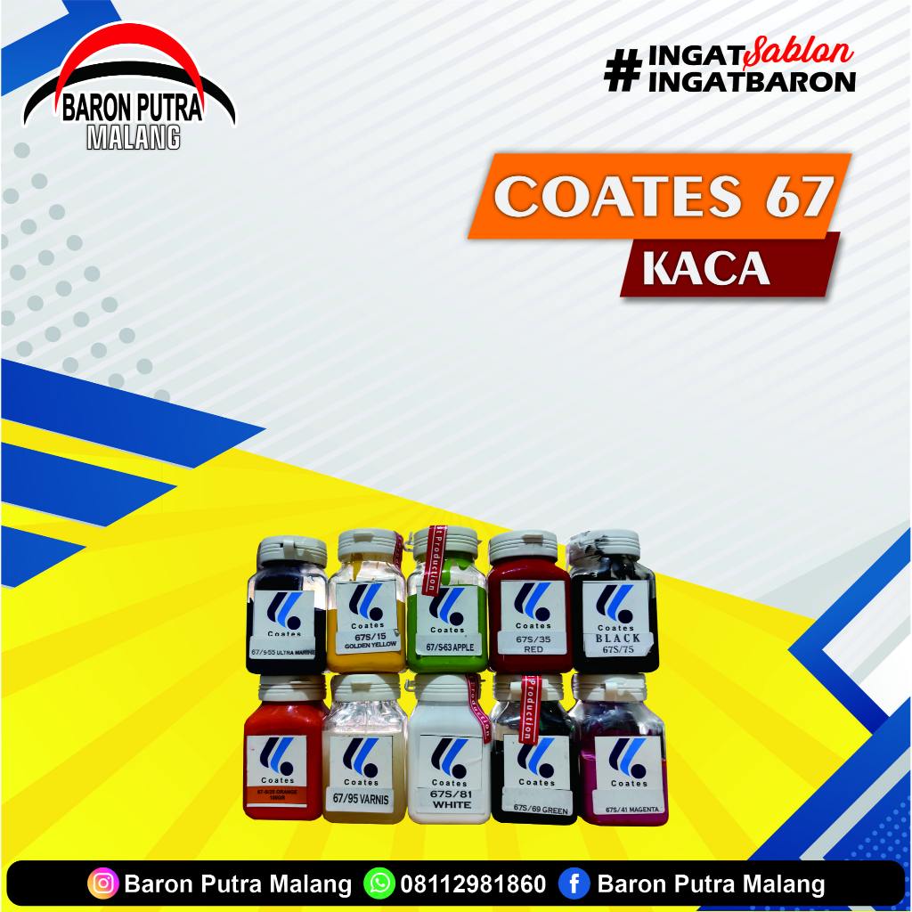 

COATES 67s CAT UNTUK SABLON KACA