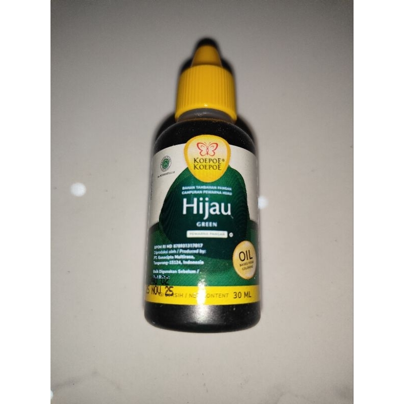 

pewarna makanan cap koepoe-koepoe hijau 30 ml