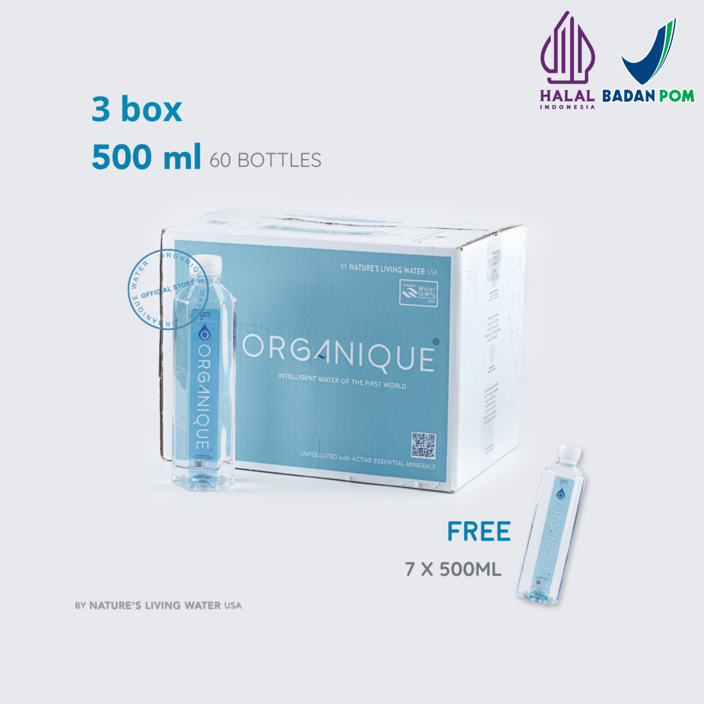 

PROMO 3 BOX! Organique Water 500 ml