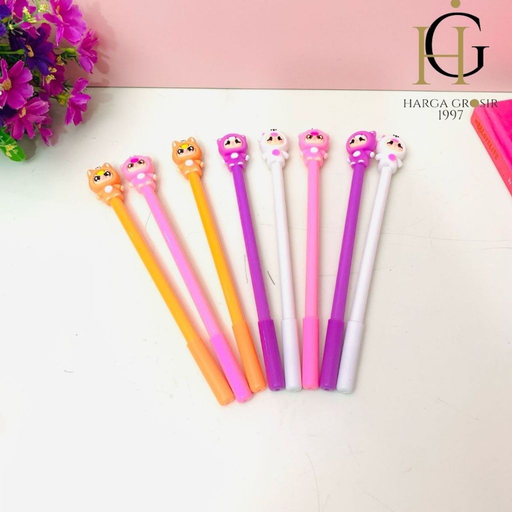 

4/8/12pcs PULPEN GEL CRYBABY BABY THREE CUSTOM PGK-1840 PEN LUCU