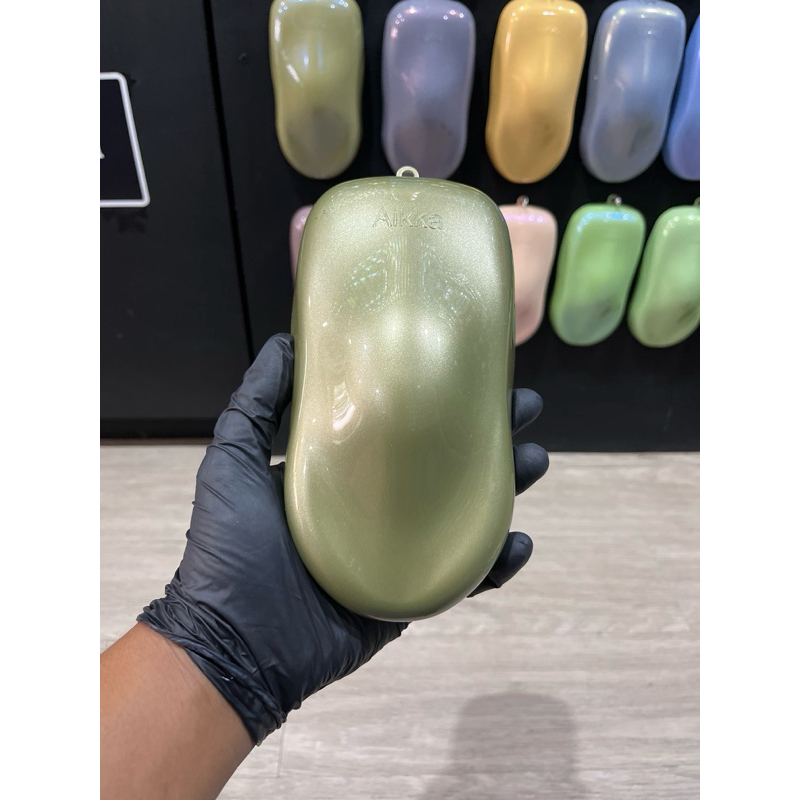 NAPA VALLEY METALLIC MT 84 AIKKA . CAT PU WARNA SILVER HIJAU METALIK MOTOR MOBIL