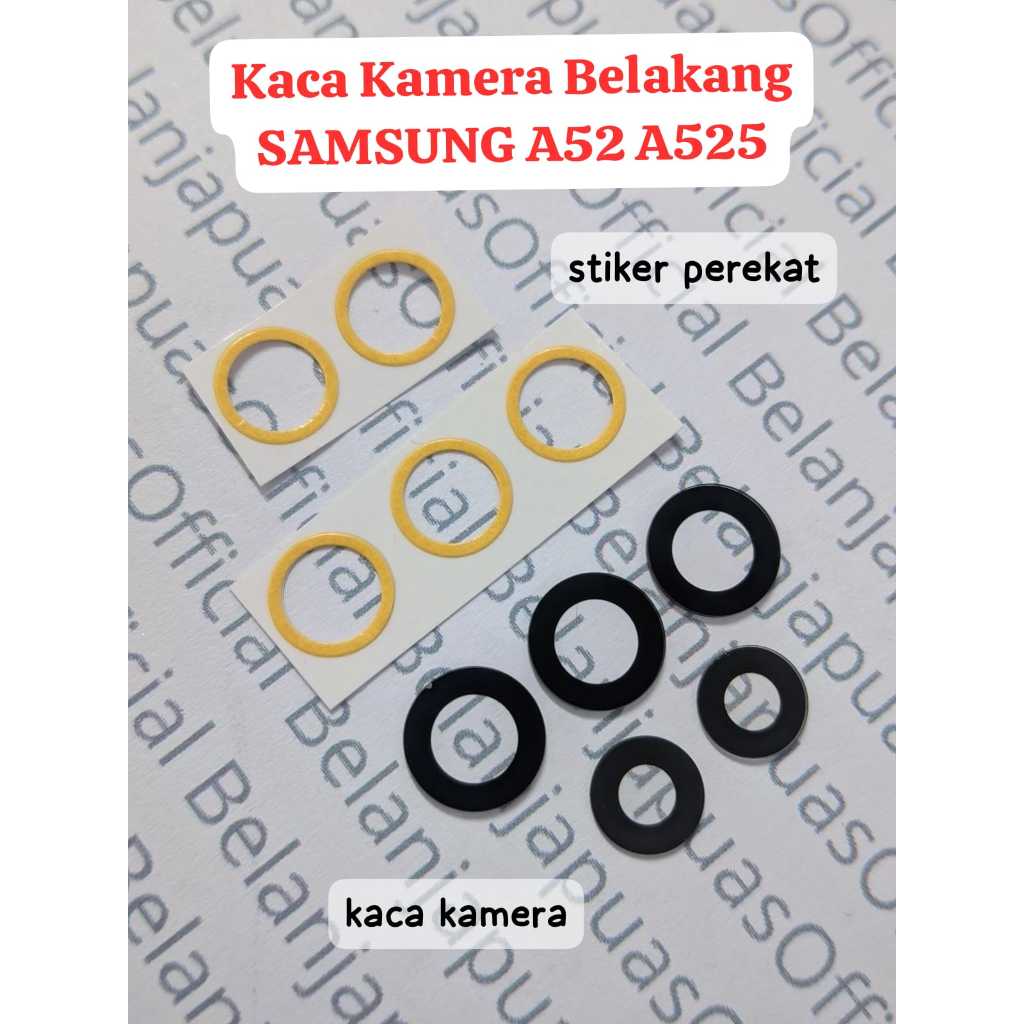 Lensa Kaca Pengganti Kamera Belakang Sparepart SAMSUNG GALAXY A52 A525 / A52S / A72