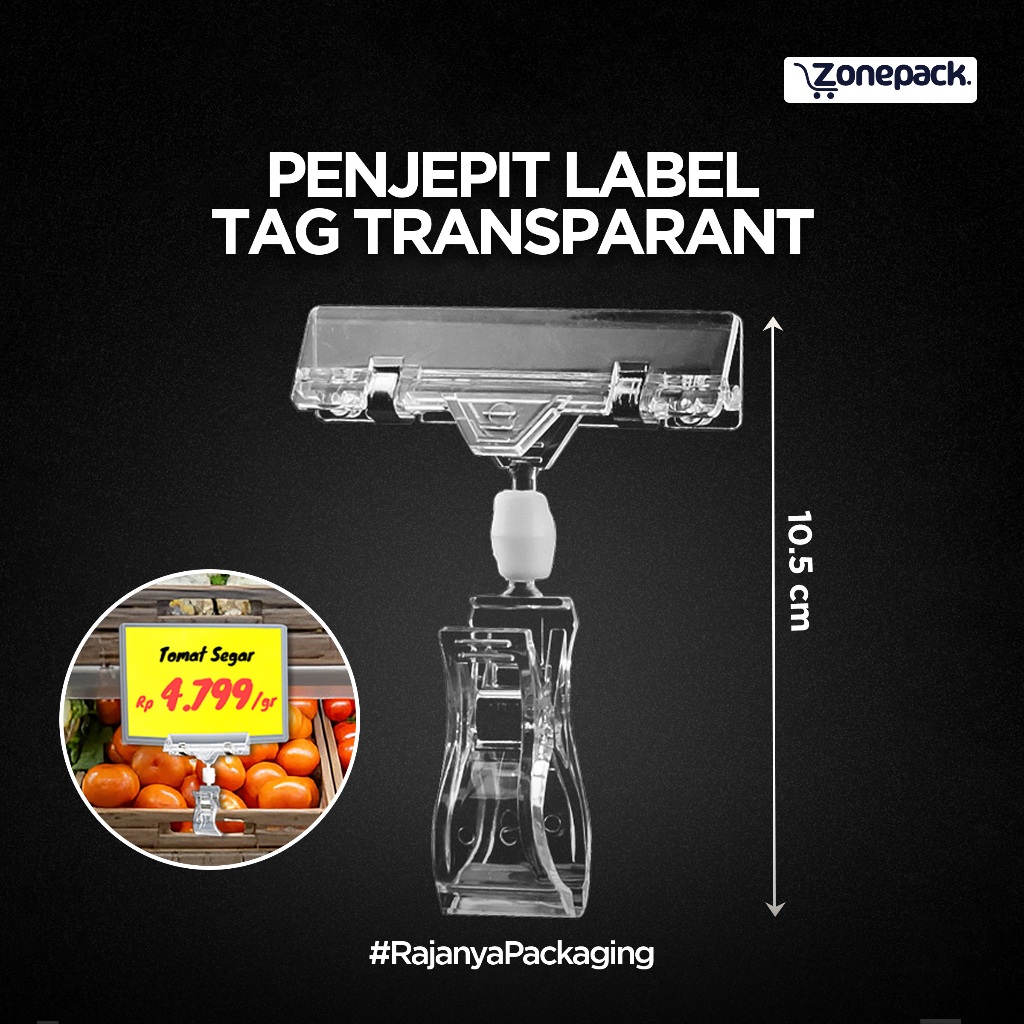 

Jepitan Label Papan Tag Hanger 10.5 cm | Jepitan Promo Harga Obral | Penjepit Promo Akrilik Transparant | Clip Penjepit Label