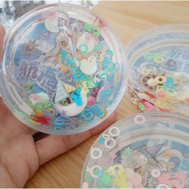 Slime  dengan mainan glitter/Clear Slime/Slime Mainan Anak