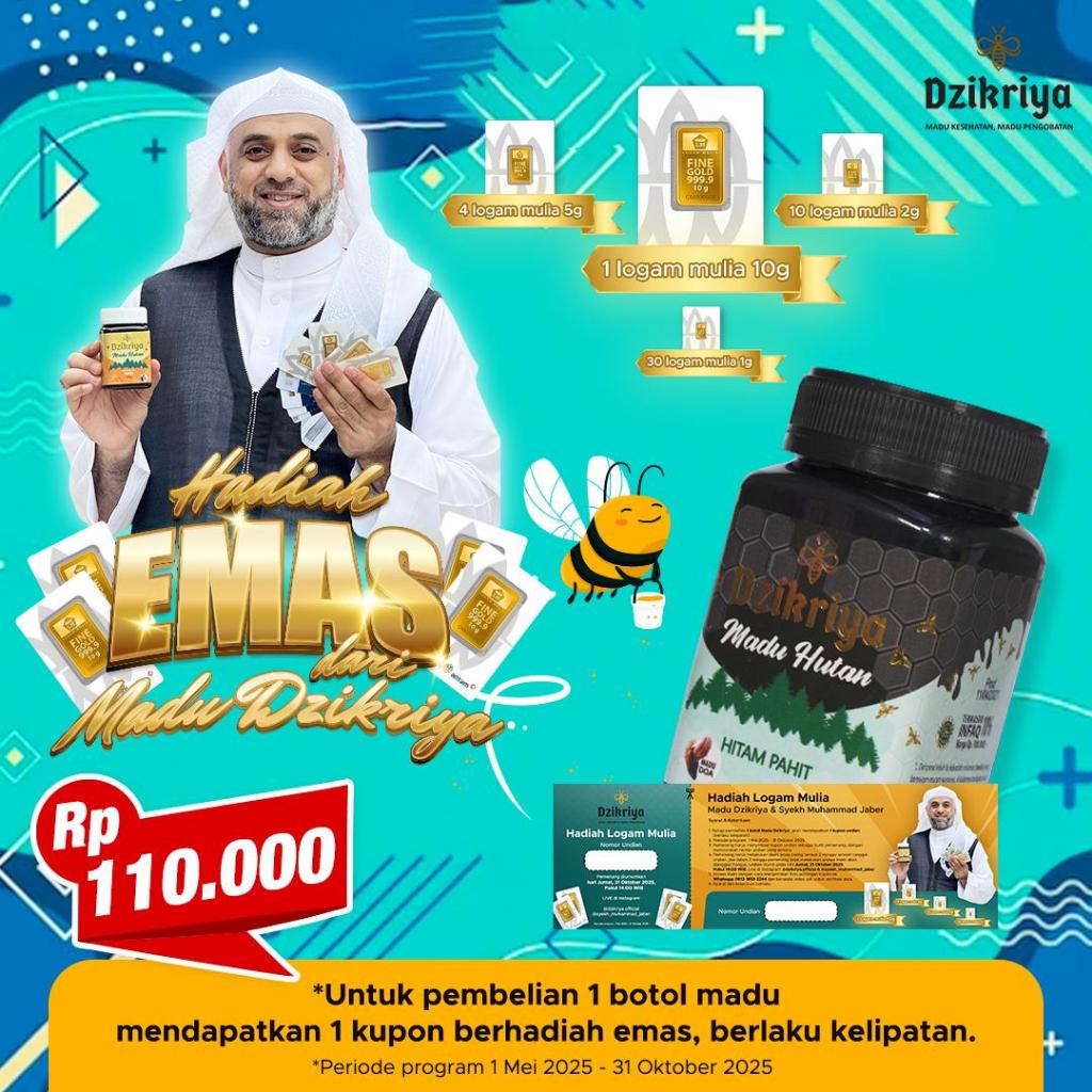 

Madu Dzikriya Hutan Hitam Pahit original 500 gram asli dari agen resmi ada hadiah emas