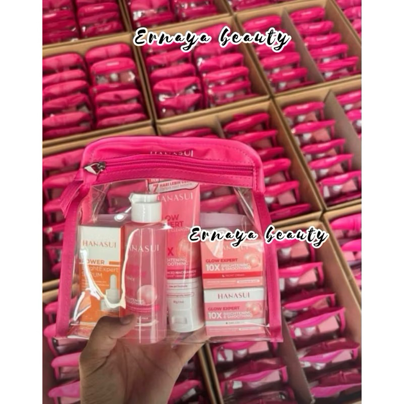 Paket Hanasui Flawless Glow + serum free pouch