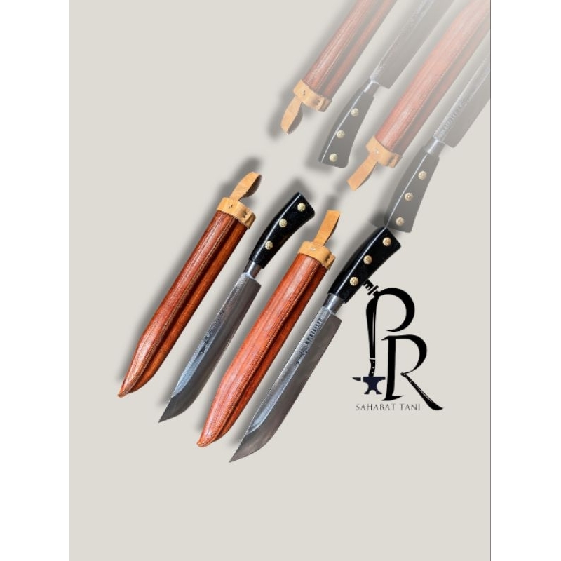 pisau cap garpu original ,sarung kulit sapi asli