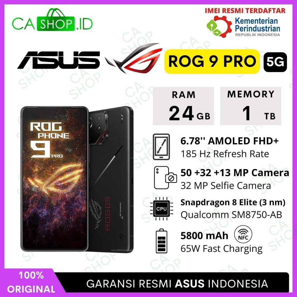 Asus ROG Phone Series -  ROG 9 FE NFC 5G 12/512GB + 12/256GB + Pro 24/1TB + 16/512GB Gaming New Ori 