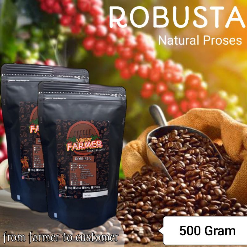 

Kopi Bubuk Robusta Temanggung Natural Process - 500 gram