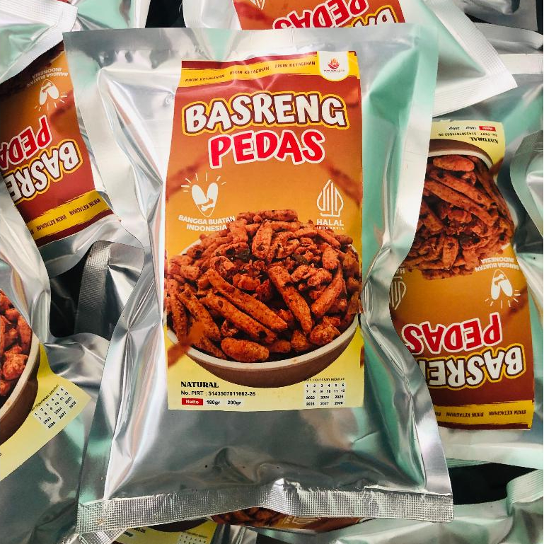 

[Open Reseller] Basreng Pedas viral kemasan 180 gram