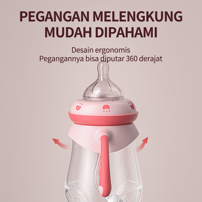 Tahan Lama Obeini Dot Bayi Botol Susu Lucu Unik 5 Bulan Ke Atas Botol Susu Ada Pegangannya Bpa Free