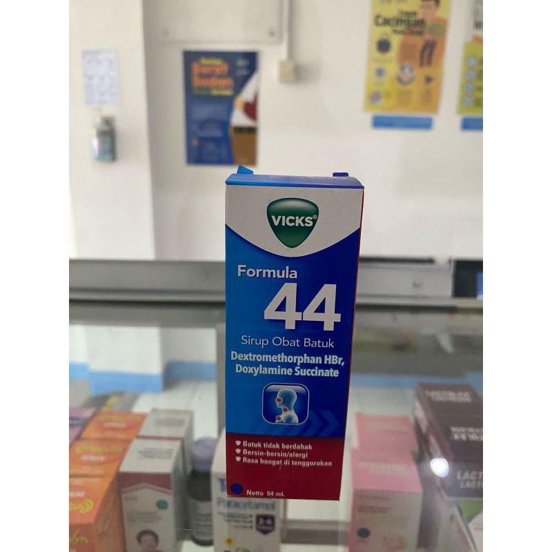 

VICKS FORMULA 44 SIRUP 54ML/ OBAT BATUK (ED: OKTOBER 2025)