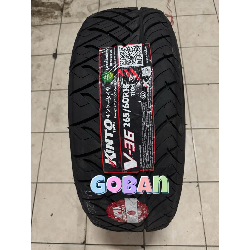 ban mobil 265 60 18 Kinto V36 ukuran 265/60 r18 Kinto V-36 size 265/60r18