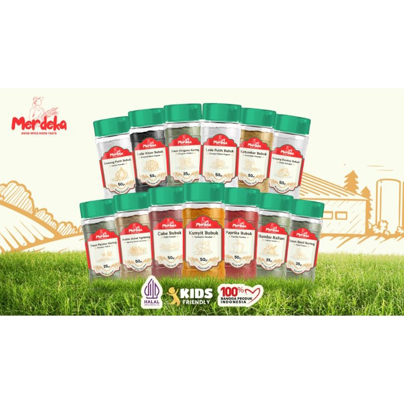 

MERDEKA Daun Oregano kering Daun Parsley kering Daun Basil kering Bumbu italian Italian Herbs Basil Flakes Oregano Flakes Parsley Flakes