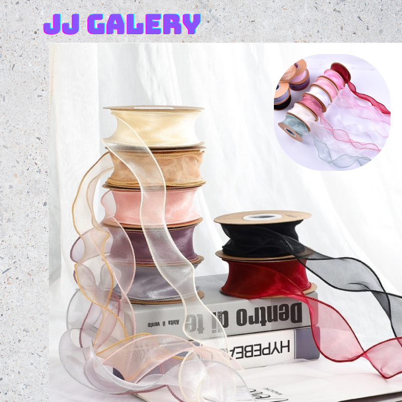 

Pita Kado Pita Organza Premium ROLL Ukuran 4 CM Pita Bunga Buket Dekorasi PT04