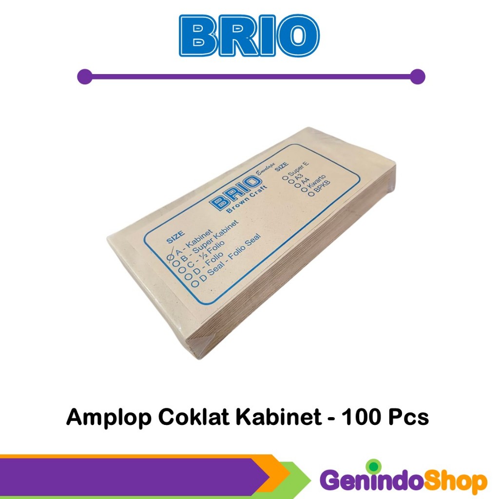 

Amplop Coklat (Kabinet) 110x240mm