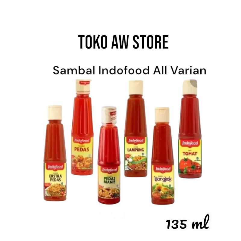 

Sambal Indofood All Varian 135 ml l Bumbu Masakan l Makanan Saus Sambal