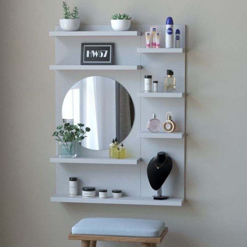 rak dinding kosmetik minimalis