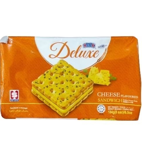 

Kerk Deluxe Cheese flavoured sandwich / Original / cheese crackers 184gr