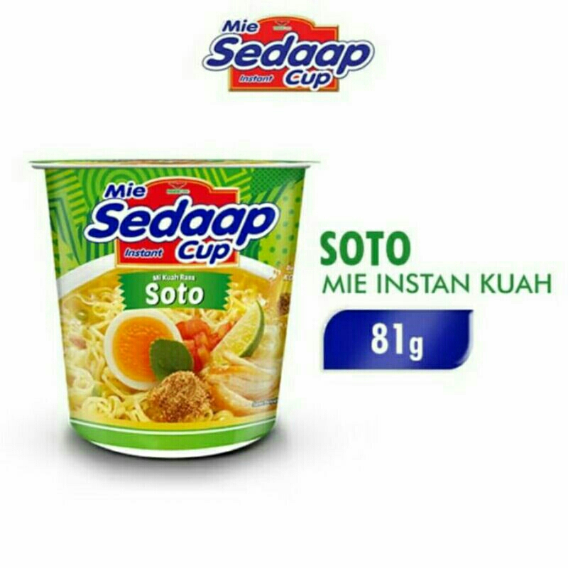 

Mie Sedaap Cup Soto - 81 gr